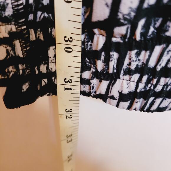 Z by Zella Summit womens black and white print cropped track jogger pant Size 8 - Picture 8 of 8